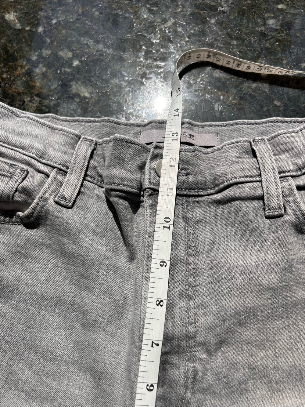Joe’s Jeans Athena Wide Leg Ankle Raw Hem Light Grey Jeans. EUC. 32. Stretchy - Picture 9 of 10